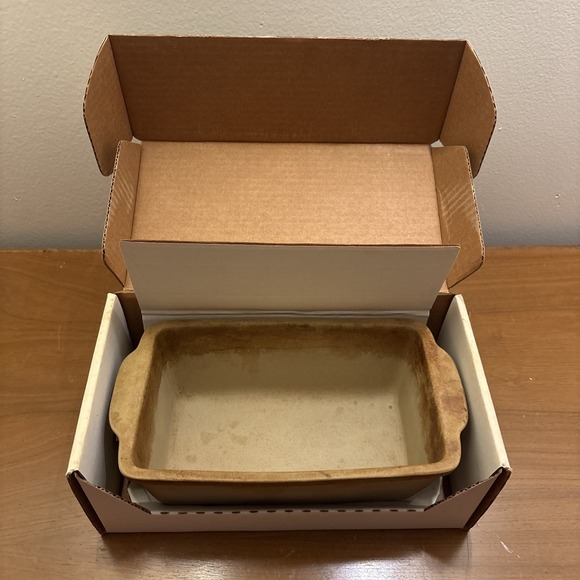 VTG Superstone Sassafras Loaf Pan Baker | Unglazed Stoneware Baking 1993 USA - Picture 2 of 5